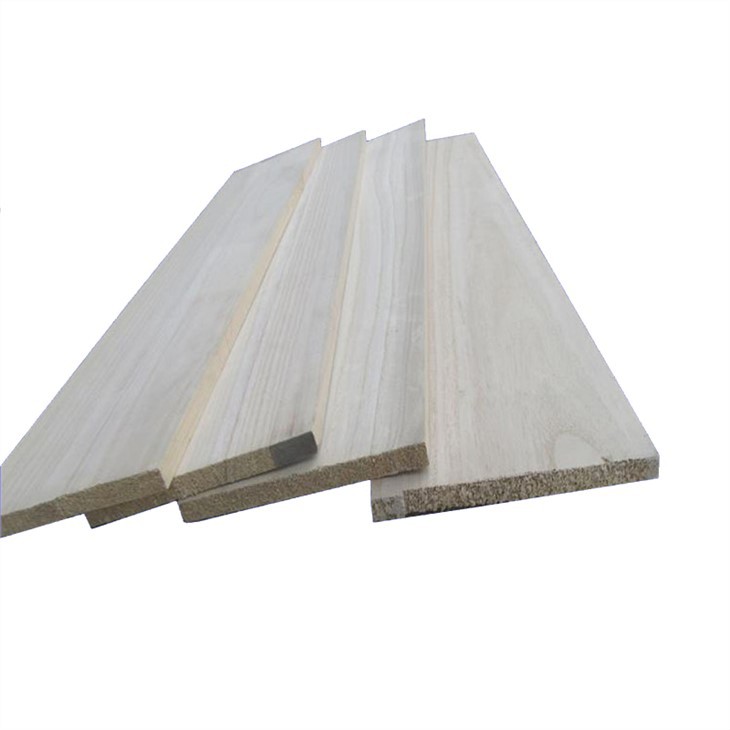 Painel colado com borda de placa de madeira maciça Paulownia